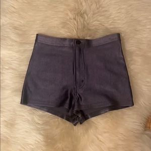 American Apparel disco shorts grey